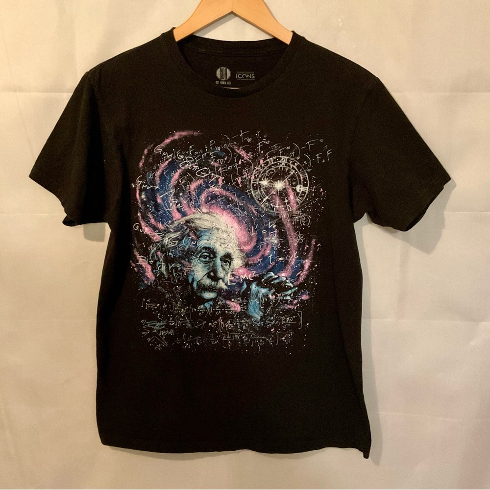 Get Down Art Stephen Fishwick Artist Einstein Theories Graphic Tee